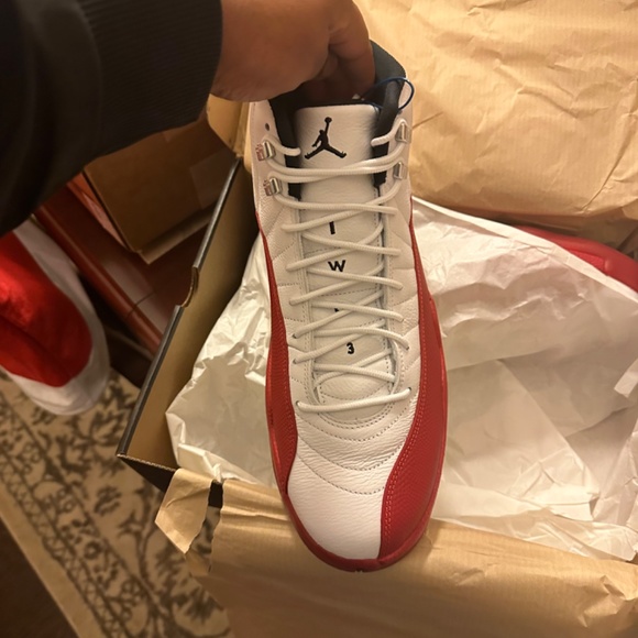 Cherry Jordan 12 size 14 new in the box main image 7